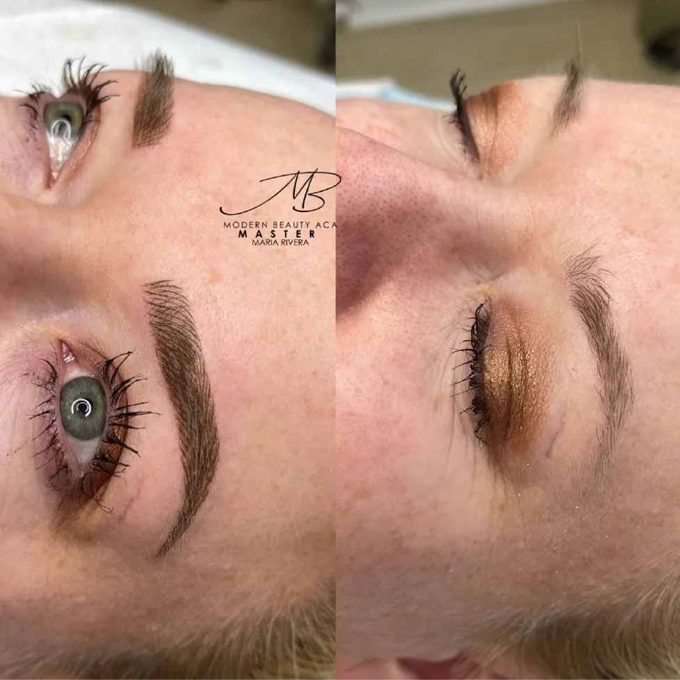 Combo Brows: fio a fio e esfumado